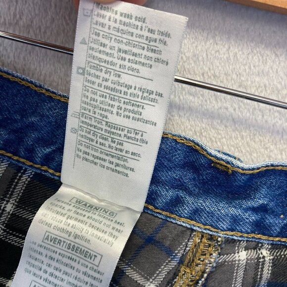 Carhartt Flannel Lined Jeans 44x32 Relaxed Fit B172 DST Blue Denim Warm Outdoors - Picture 13 of 16